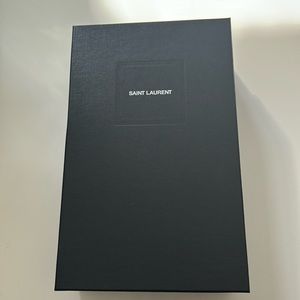 Saint Laurent box and ribbon